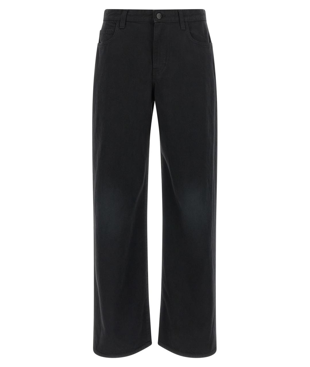 THE ROW Черные хлопковые прямые джинсы, фото 1