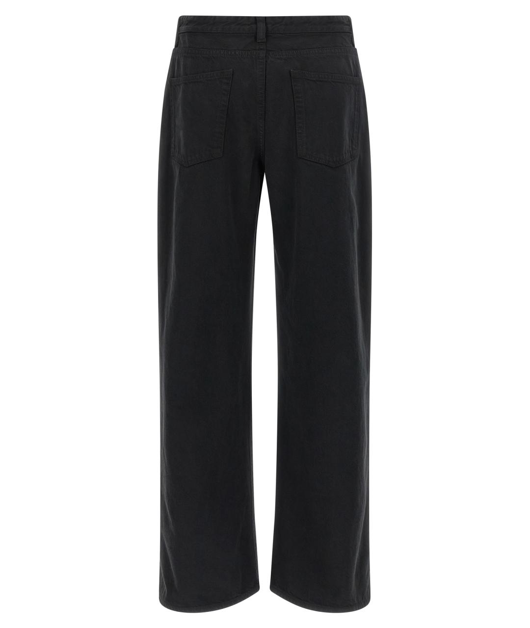 THE ROW Черные хлопковые прямые джинсы, фото 2