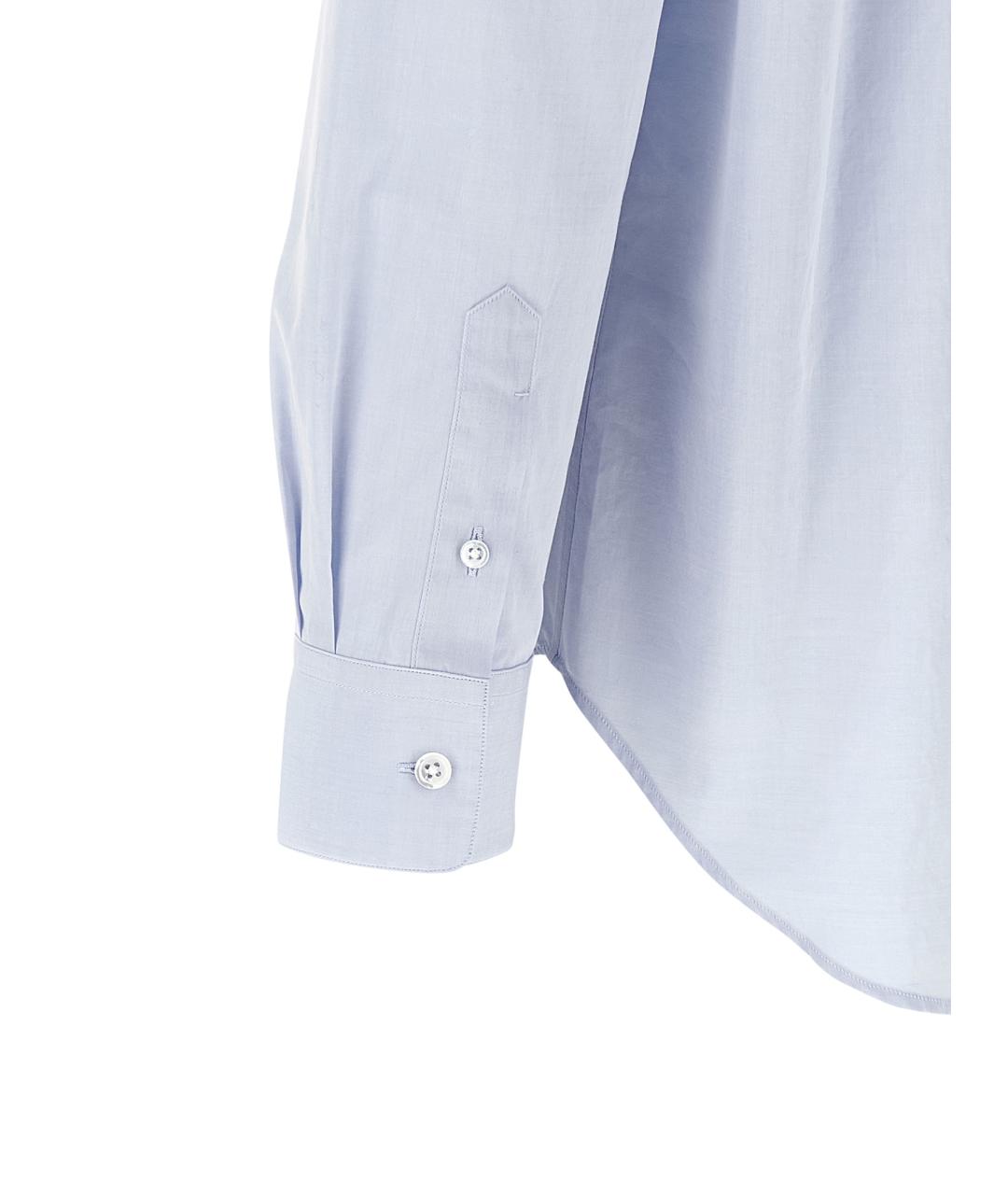 THE ROW Голубая хлопковая рубашка, фото 4