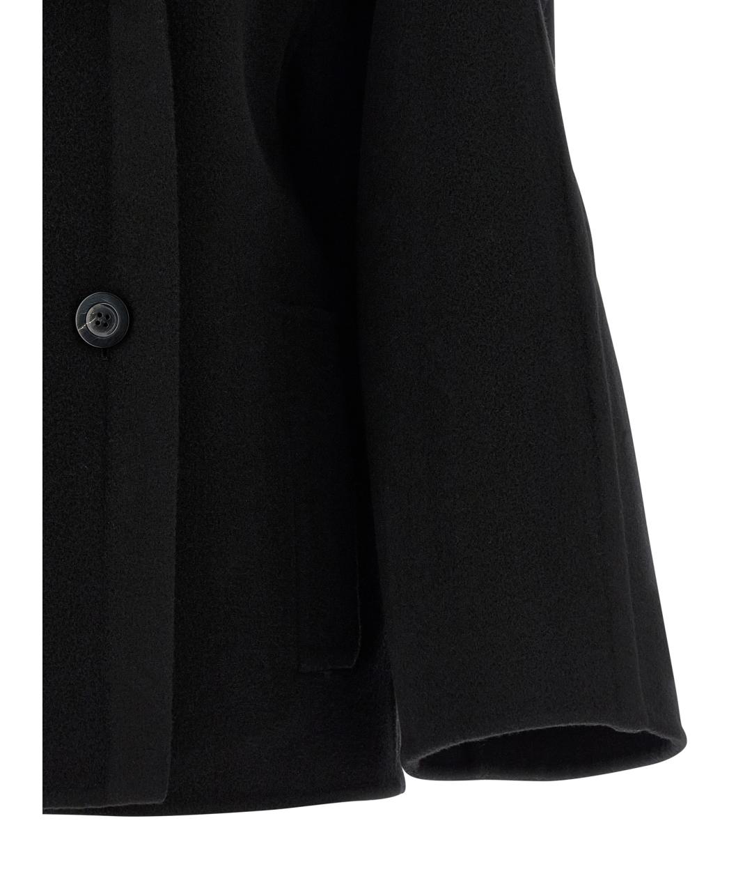 THE ROW Черное шерстяное пальто, фото 4
