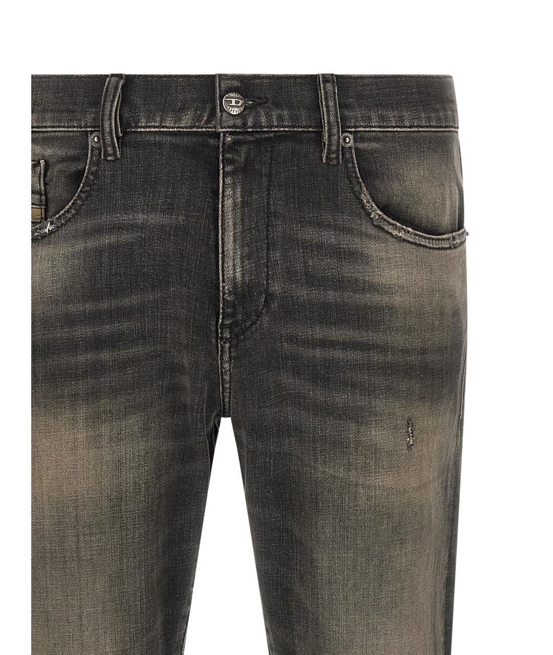 DIESEL Черные хлопковые джинсы скинни, фото 3