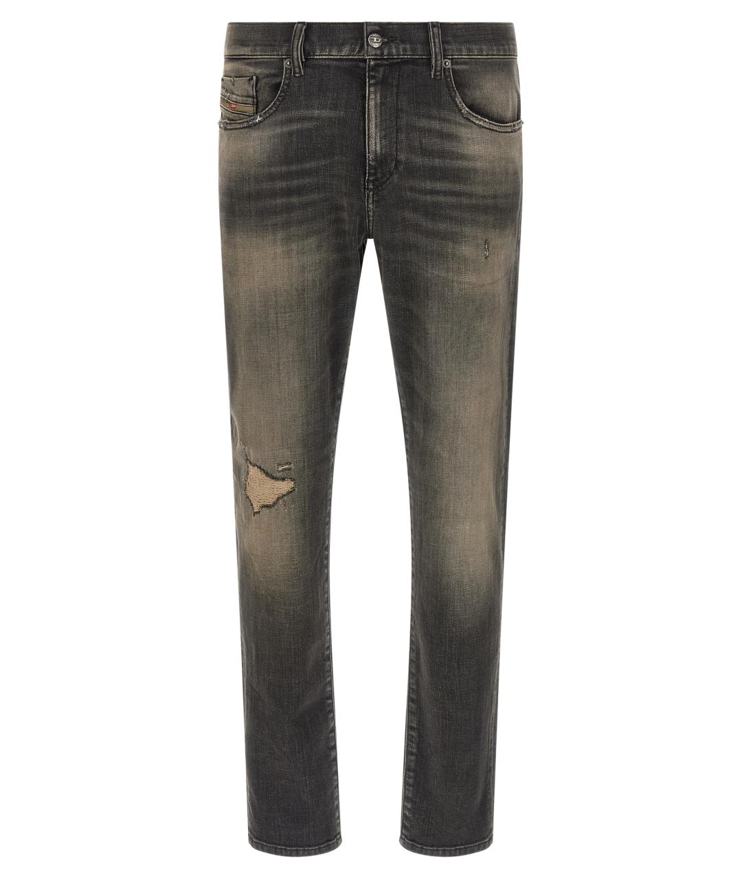 DIESEL Черные хлопковые джинсы скинни, фото 1