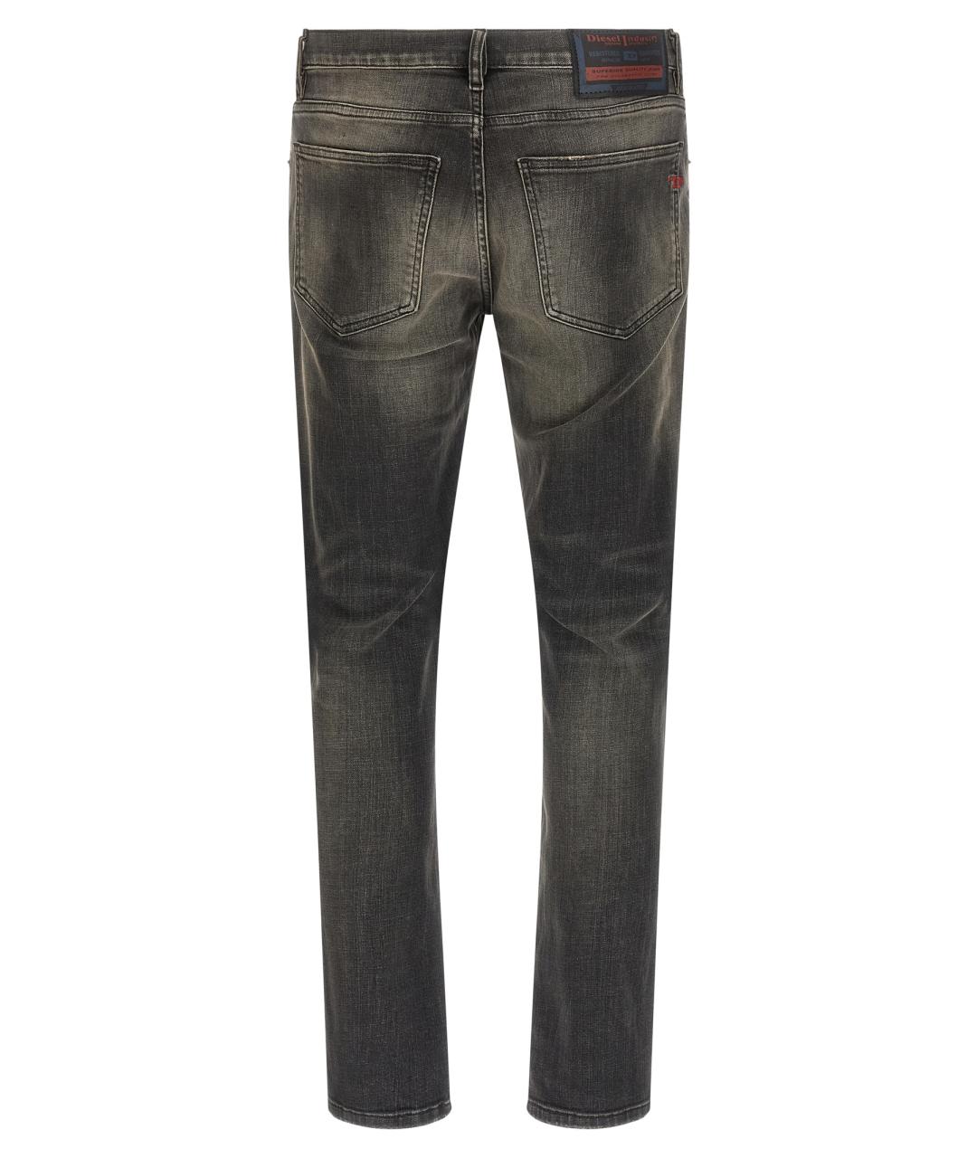 DIESEL Черные хлопковые джинсы скинни, фото 2