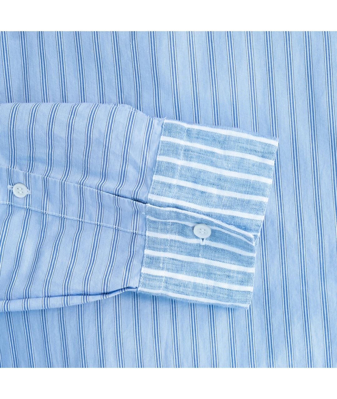 LOEWE Голубая хлопковая рубашка, фото 5