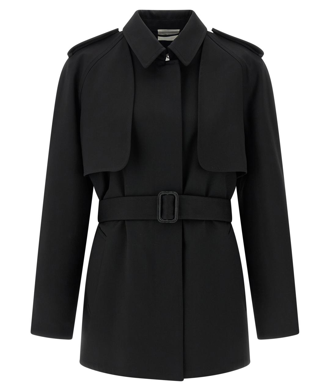 THE ROW Черный шерстяной тренч/плащ, фото 1