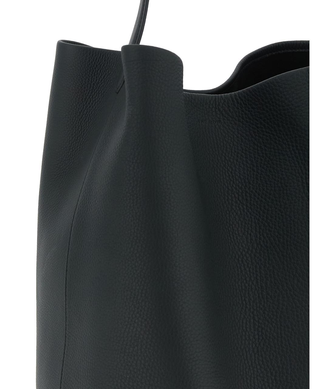 THE ROW Черная кожаная сумка через плечо, фото 3
