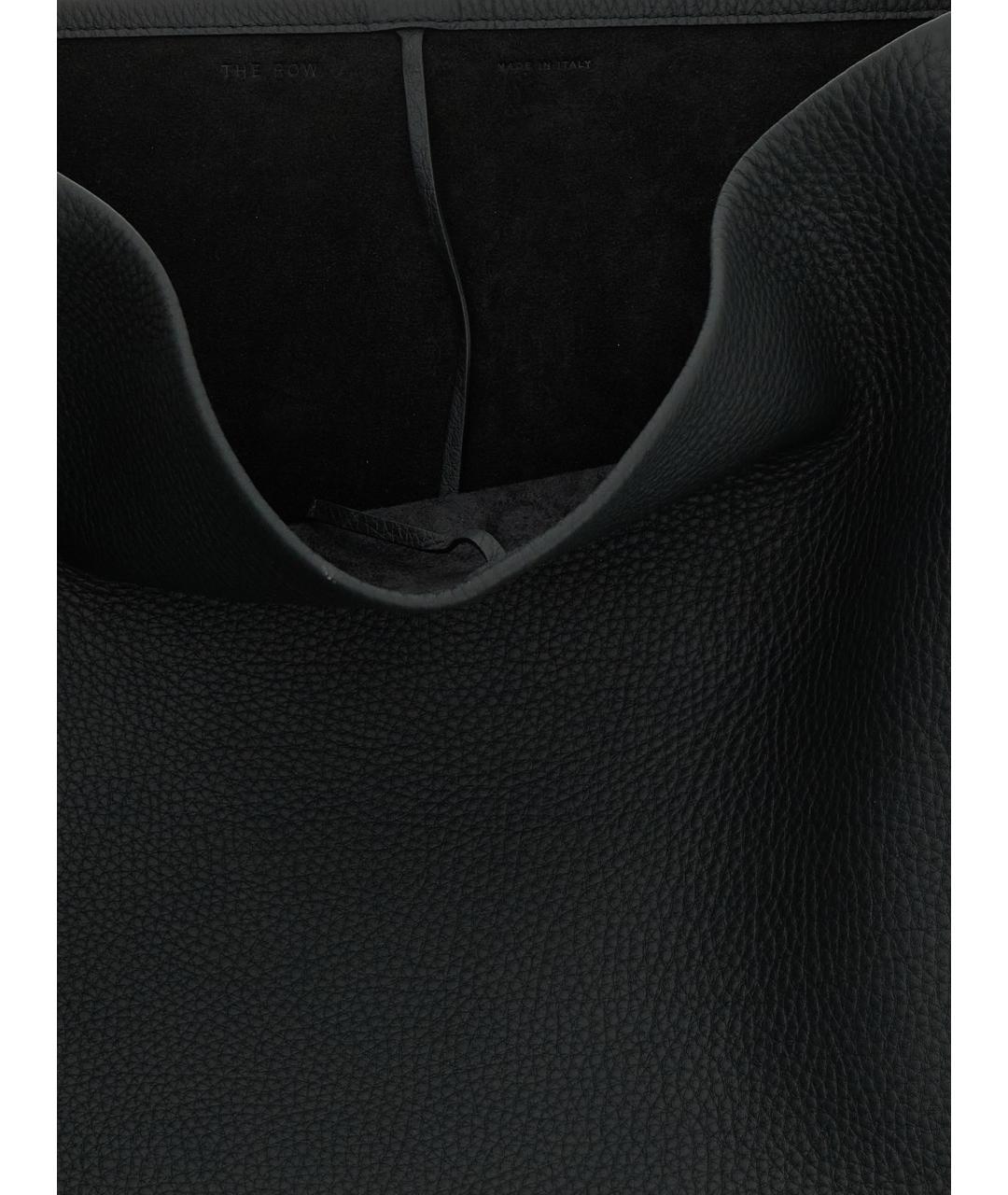 THE ROW Черная кожаная сумка через плечо, фото 4