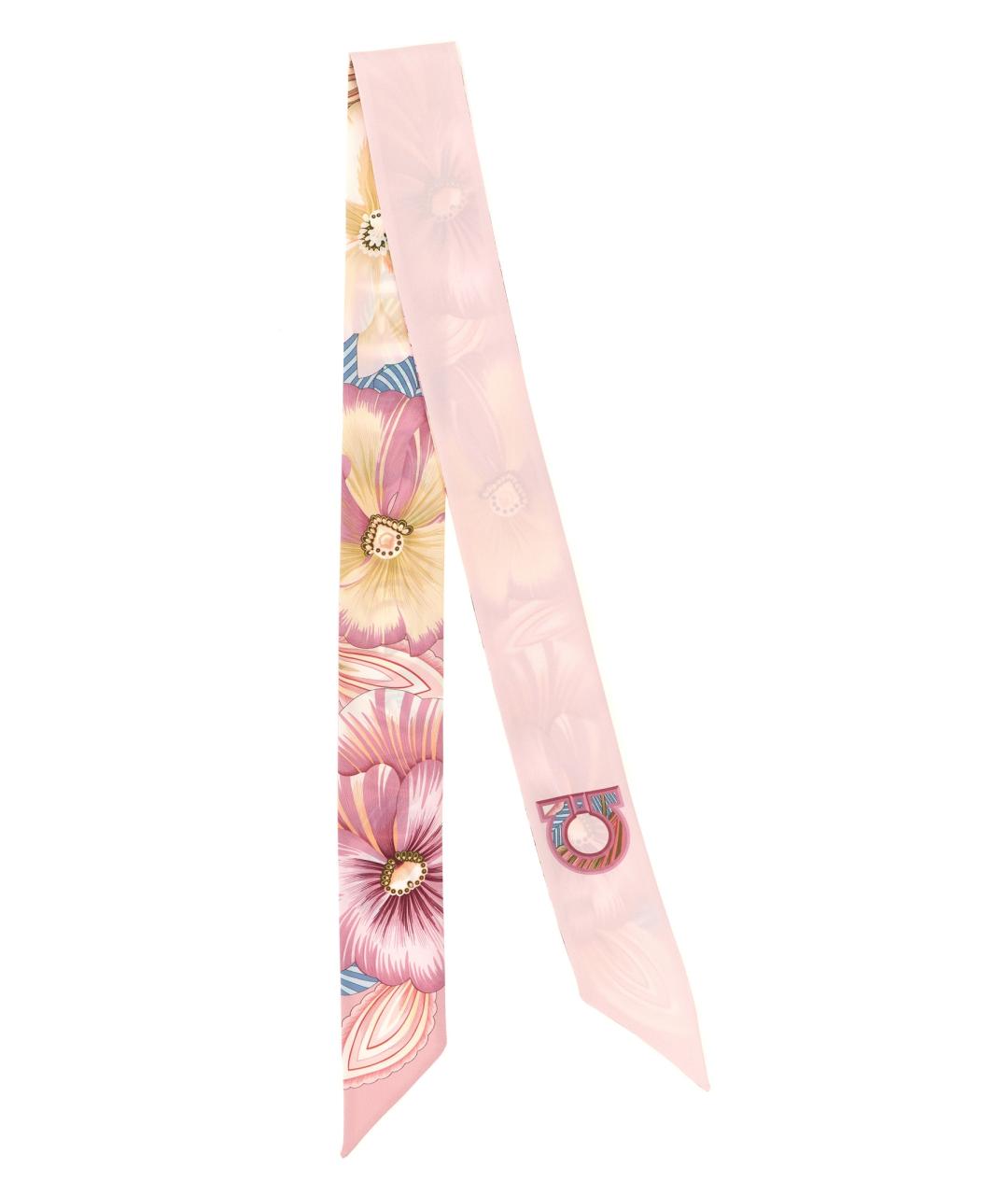 FERRAGAMO Мульти шелковый шарф, фото 2