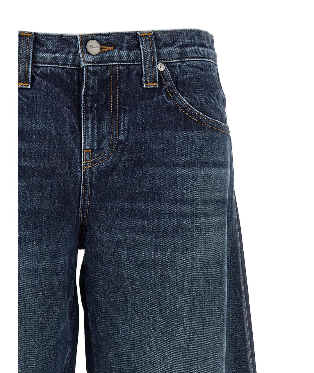 KHAITE Синие хлопковые прямые джинсы, фото 3