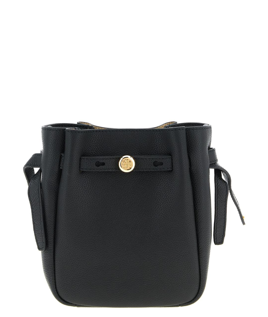 TORY BURCH Черная кожаная сумка через плечо, фото 1