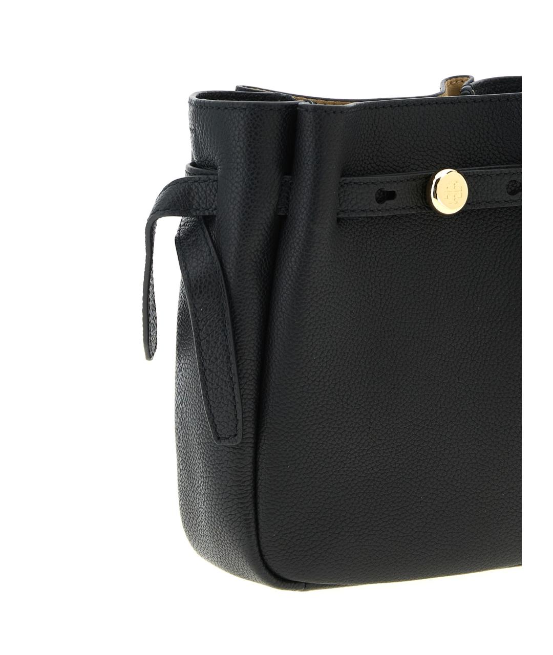 TORY BURCH Черная кожаная сумка через плечо, фото 3