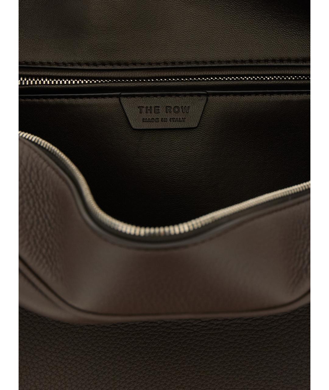 THE ROW Коричневая кожаная сумка тоут, фото 4
