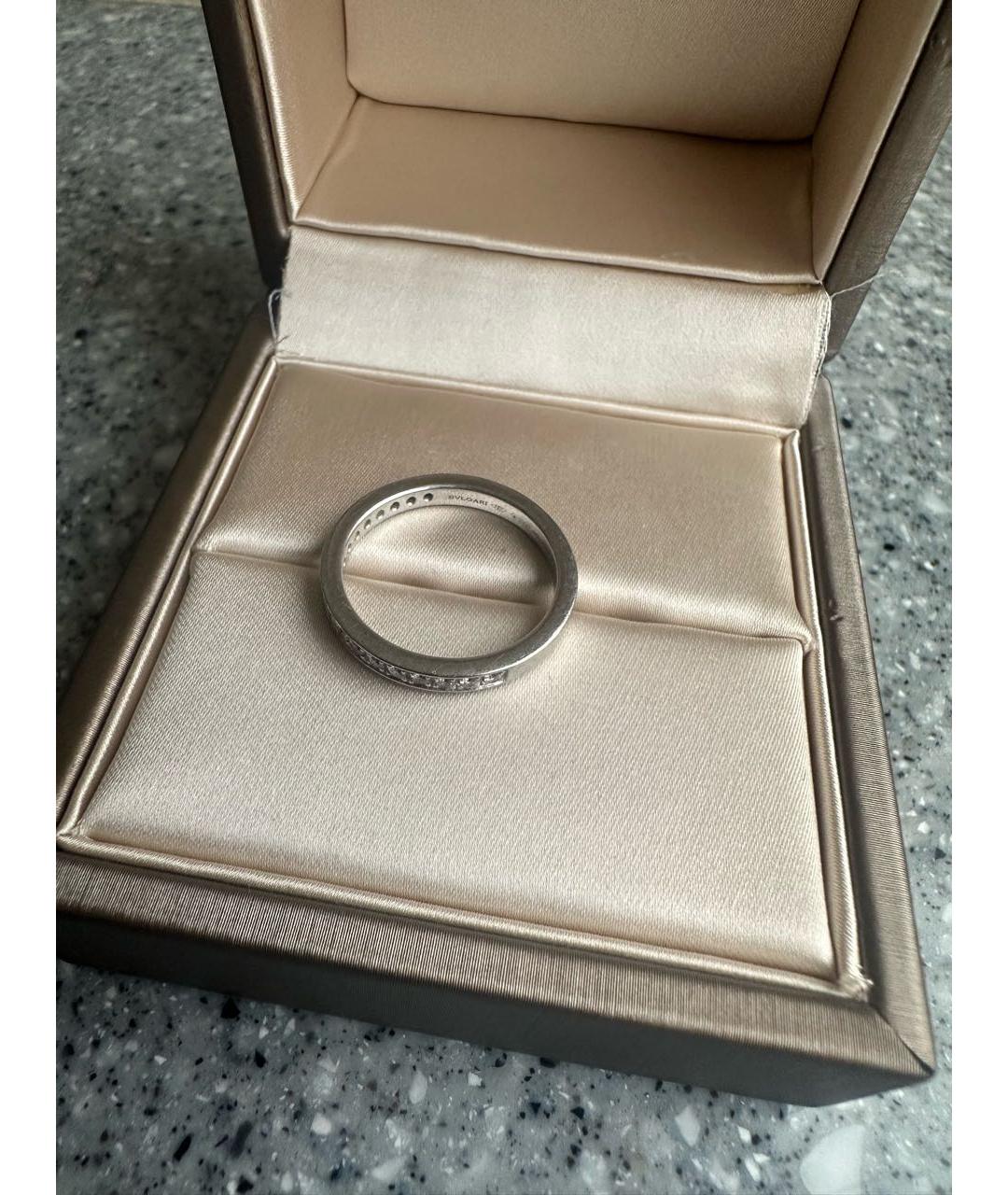 BVLGARI Серебряное платиновое кольцо, фото 5