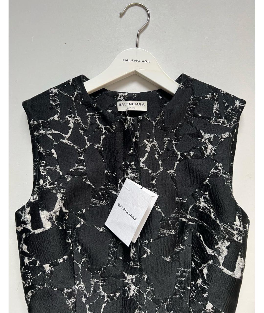 BALENCIAGA Мульти хлопко-эластановое коктейльное платье, фото 4