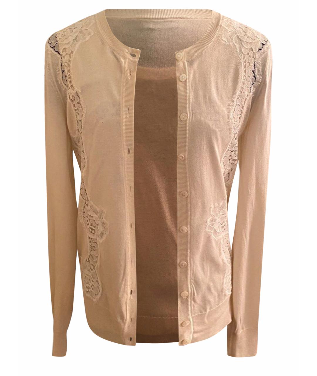 DOLCE&GABBANA Бежевый шелковый кардиган, фото 1