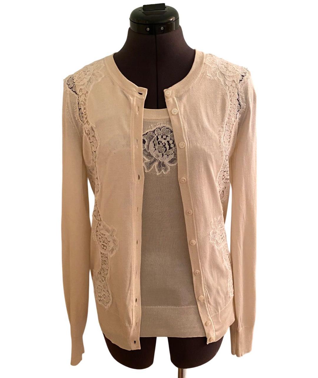DOLCE&GABBANA Бежевый шелковый кардиган, фото 9