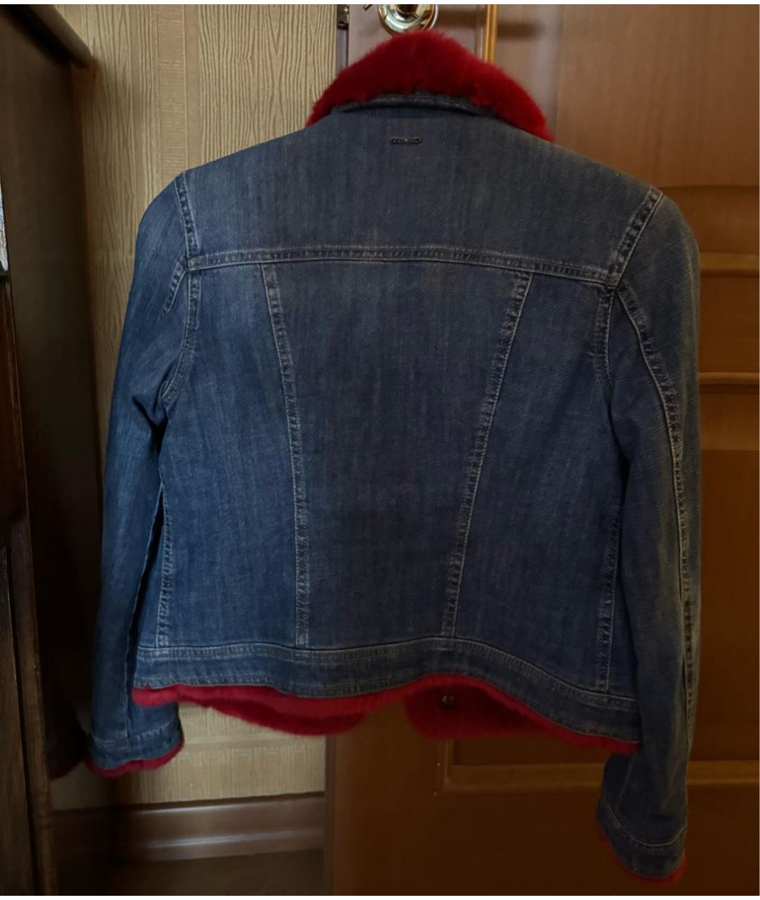 LIU JO Синяя хлопковая куртка, фото 2