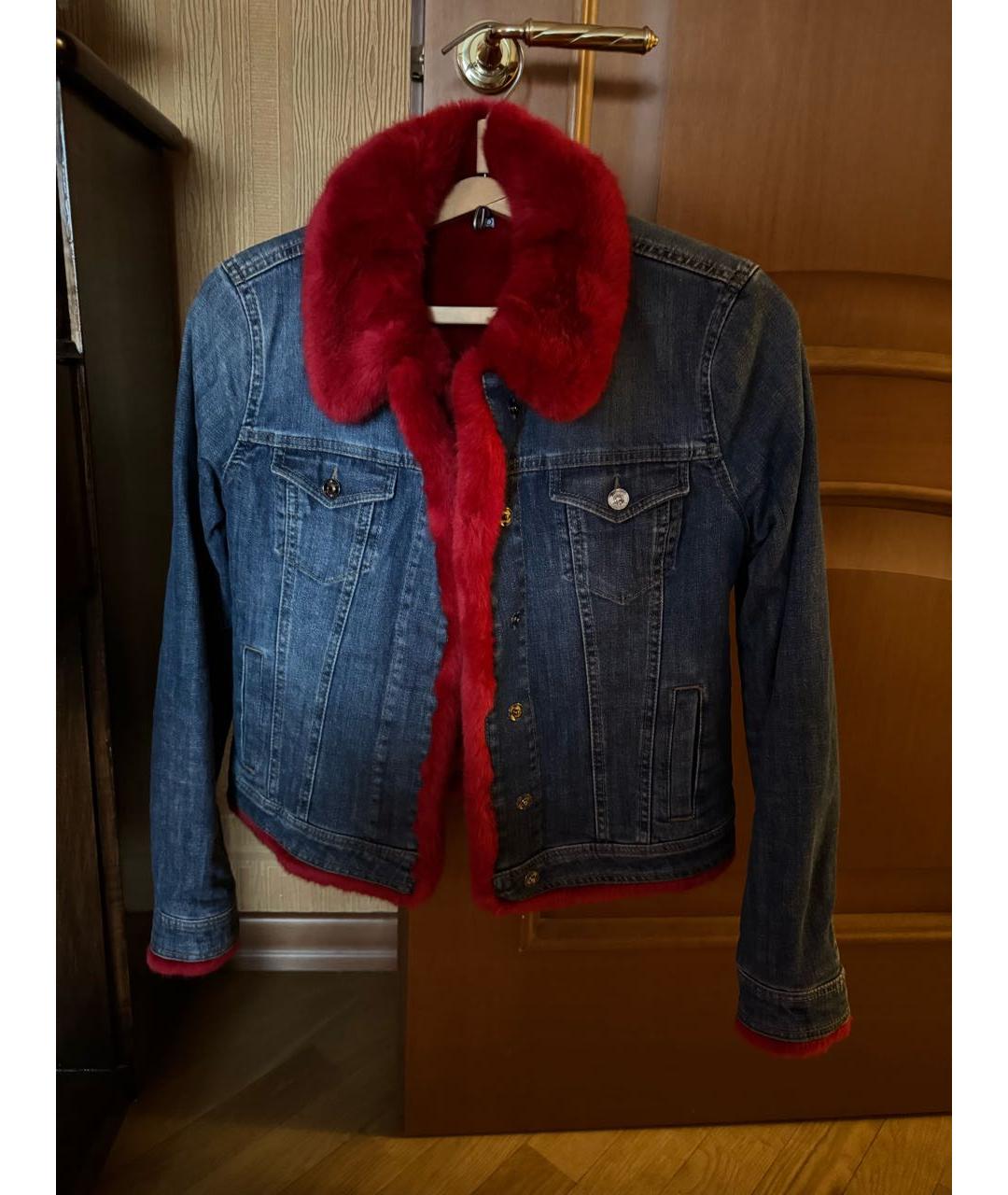 LIU JO Синяя хлопковая куртка, фото 7