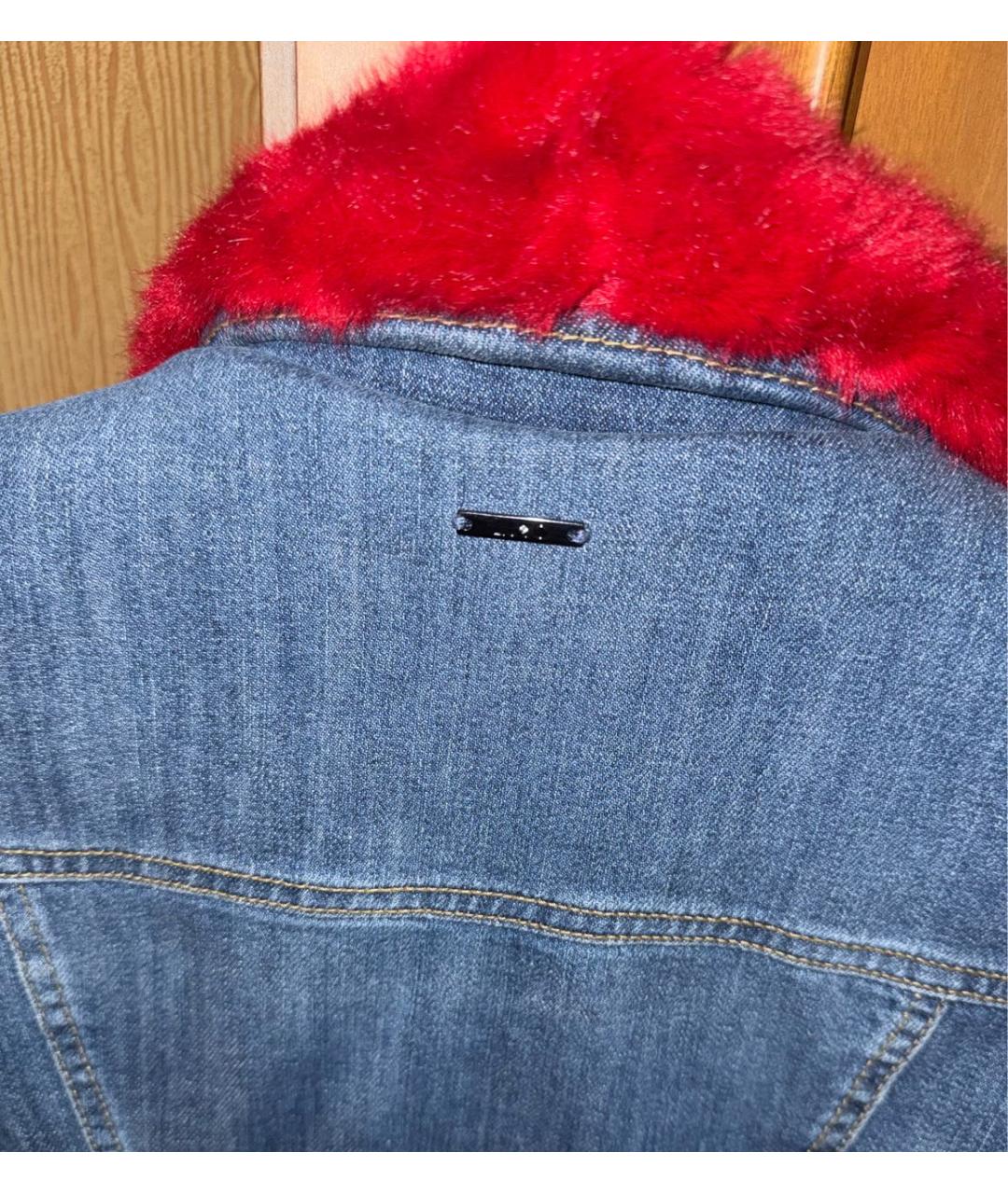 LIU JO Синяя хлопковая куртка, фото 4