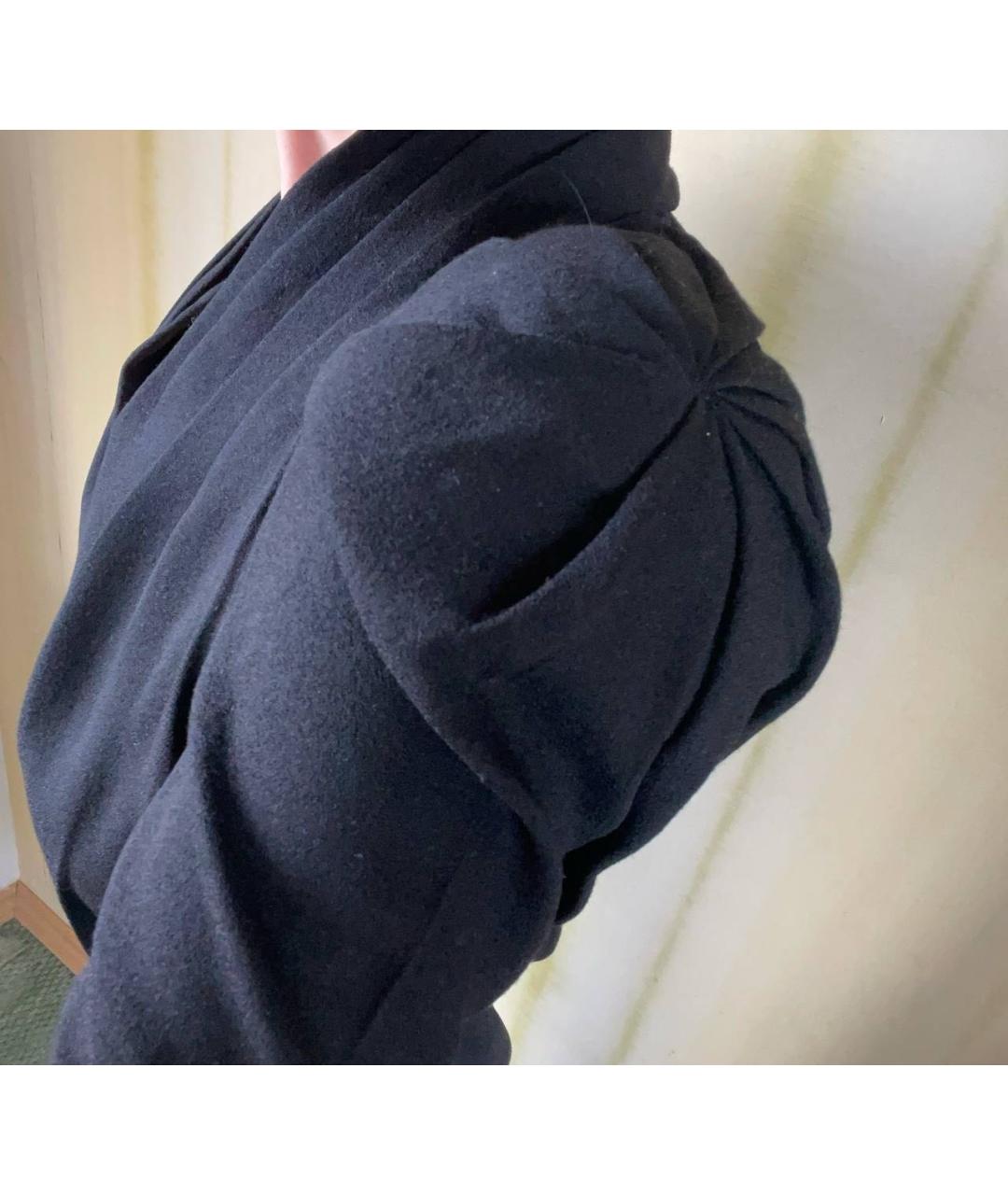 ALEXANDER MCQUEEN Черное шерстяное вечернее платье, фото 4