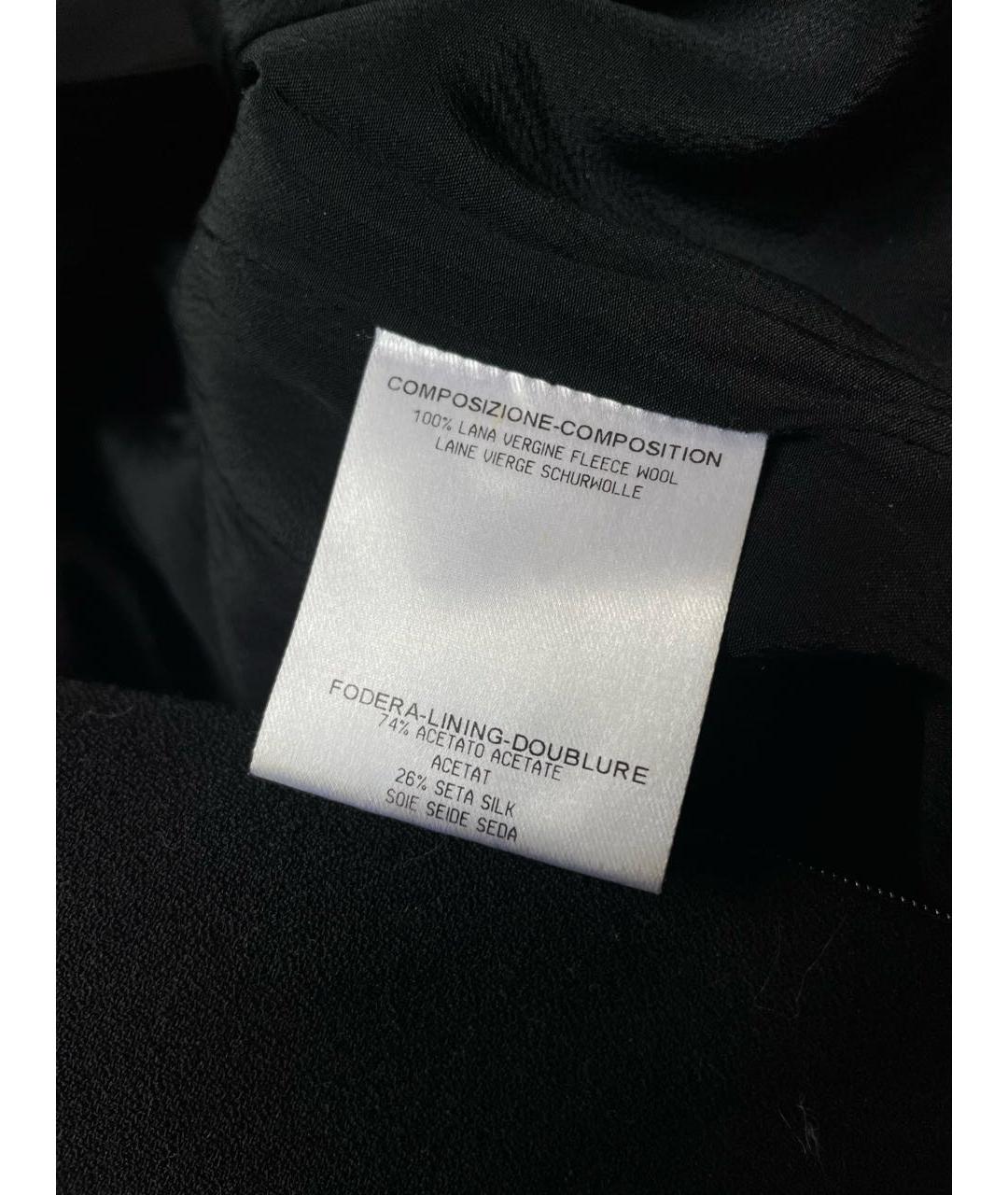 ALEXANDER MCQUEEN Черное шерстяное вечернее платье, фото 6