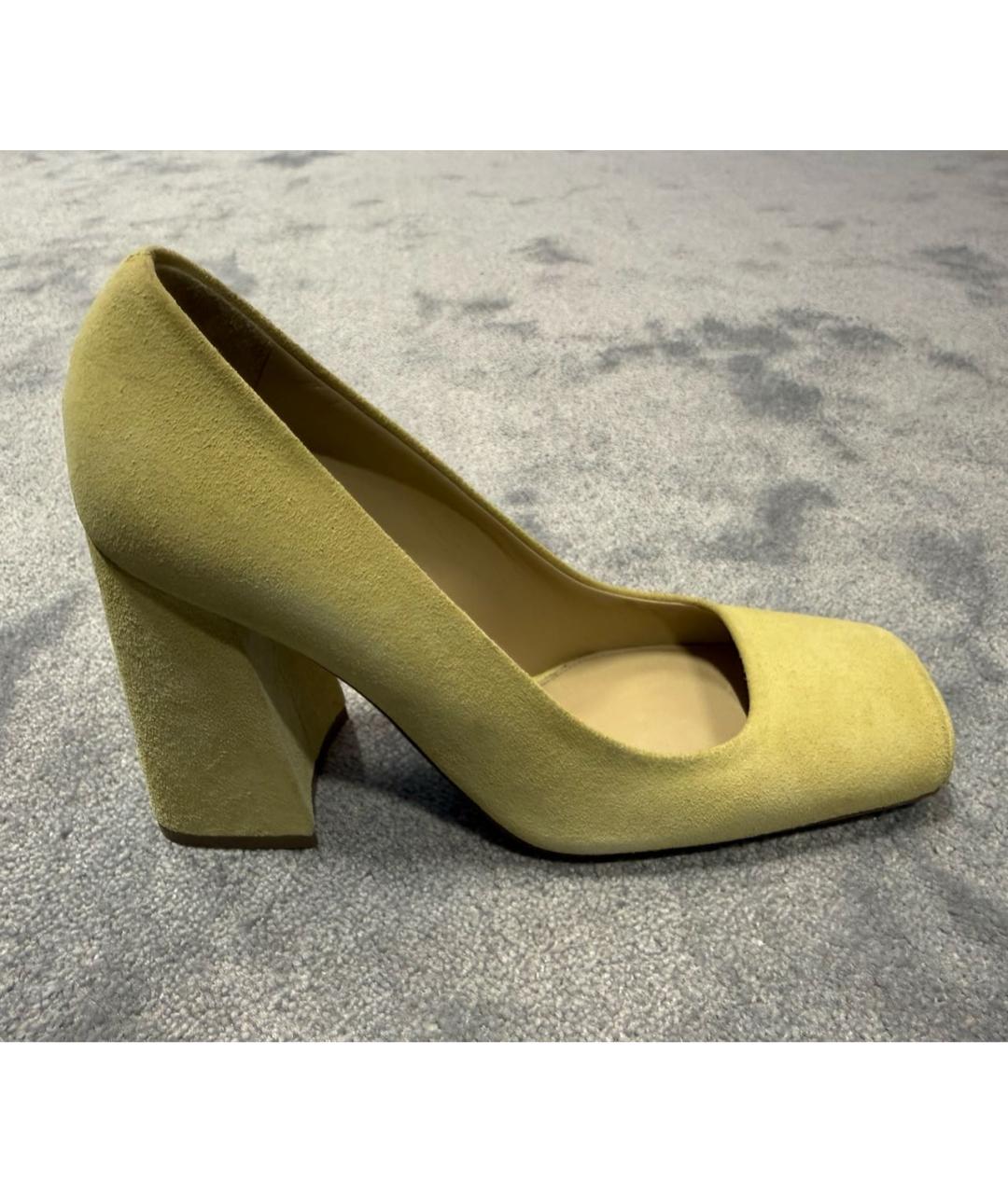 BOTTEGA VENETA Бежевые замшевые туфли, фото 6