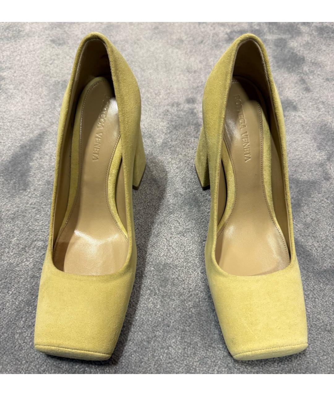 BOTTEGA VENETA Бежевые замшевые туфли, фото 2