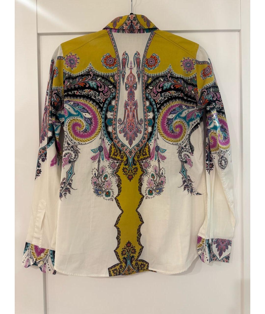 ETRO Горчичная хлопковая рубашка, фото 2