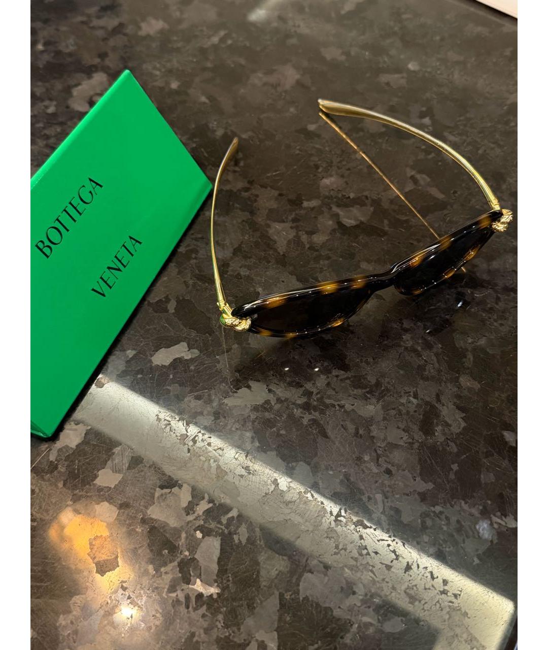 BOTTEGA VENETA Мульти металлические солнцезащитные очки, фото 4