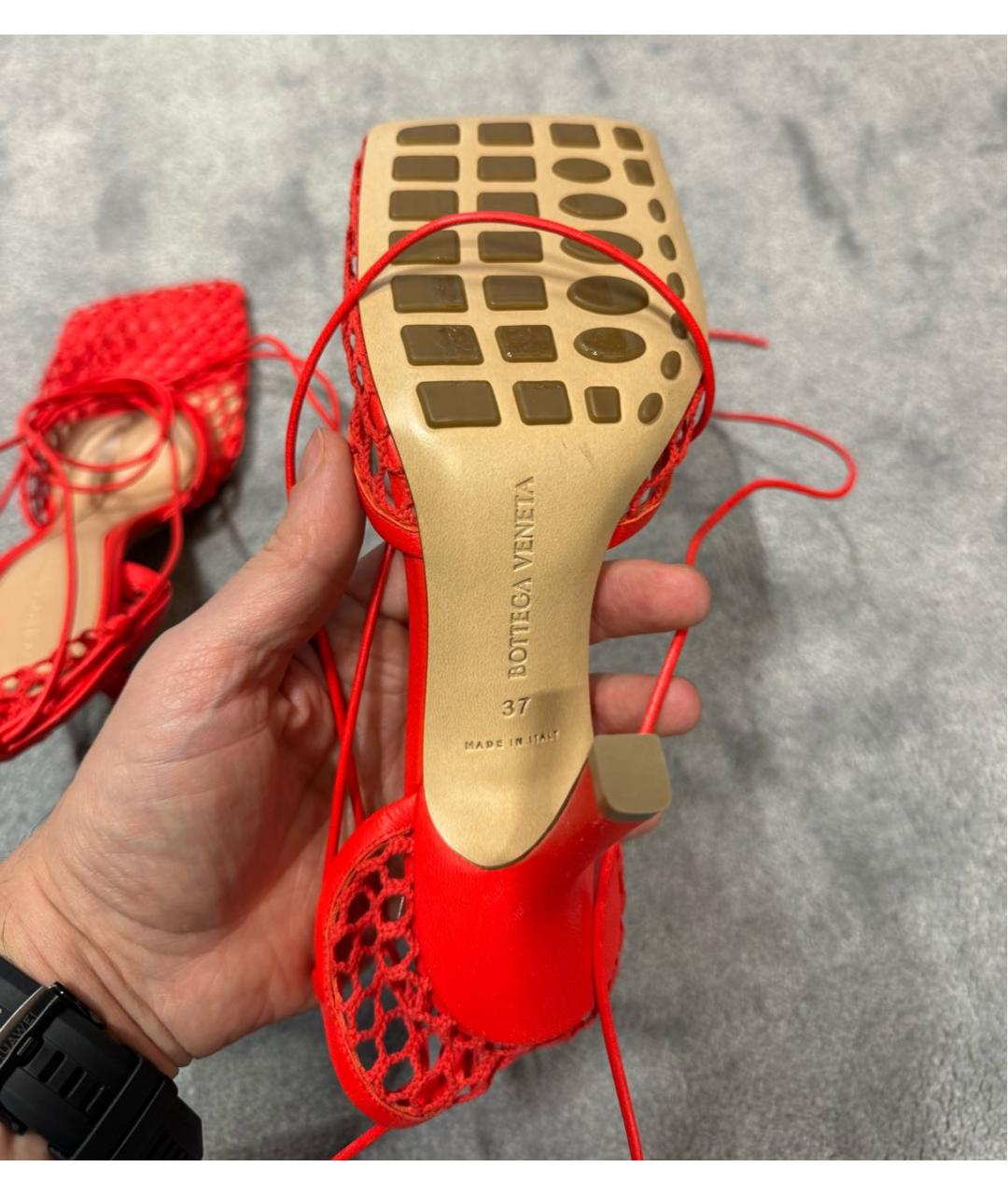 BOTTEGA VENETA Красные туфли, фото 5
