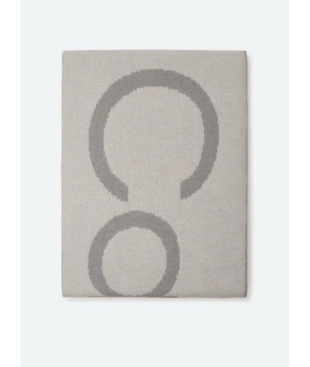 CALVIN KLEIN Серый кашемировый шарф, фото 3