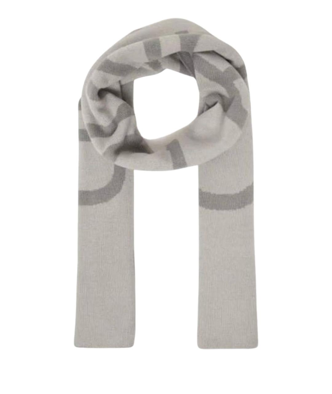 CALVIN KLEIN Серый кашемировый шарф, фото 1