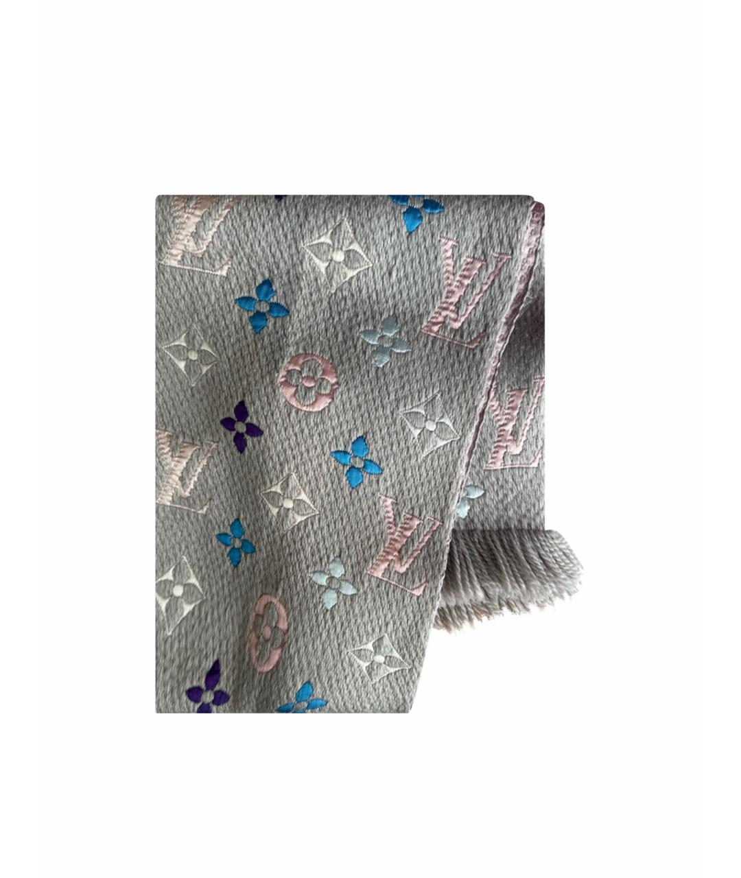 LOUIS VUITTON Розовый кашемировый шарф, фото 1