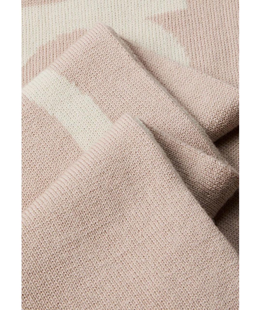 CALVIN KLEIN Бежевый кашемировый шарф, фото 2