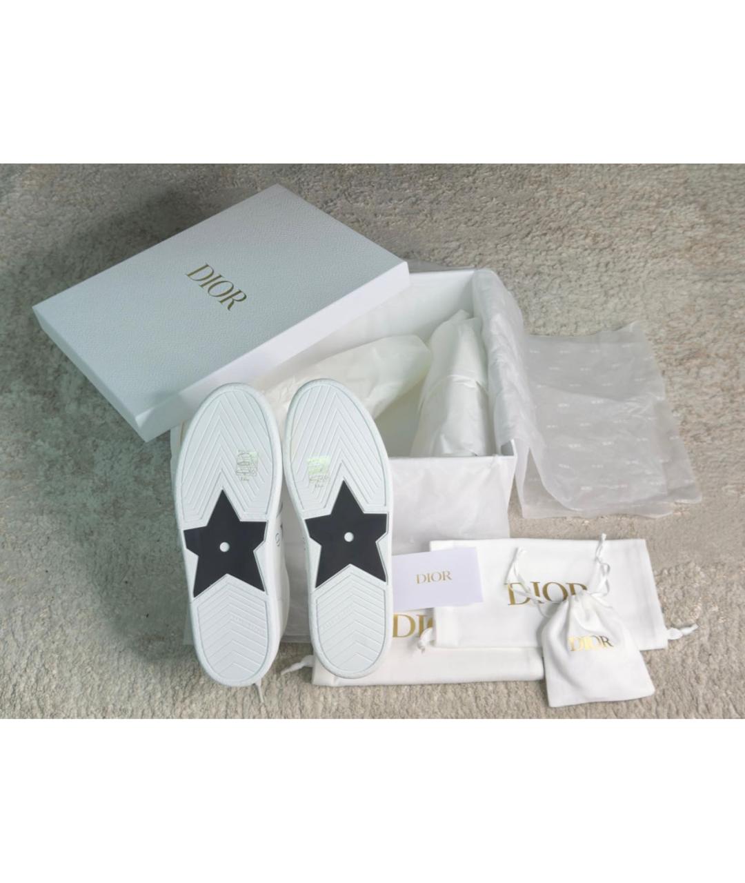 CHRISTIAN DIOR Белые кожаные кеды, фото 7