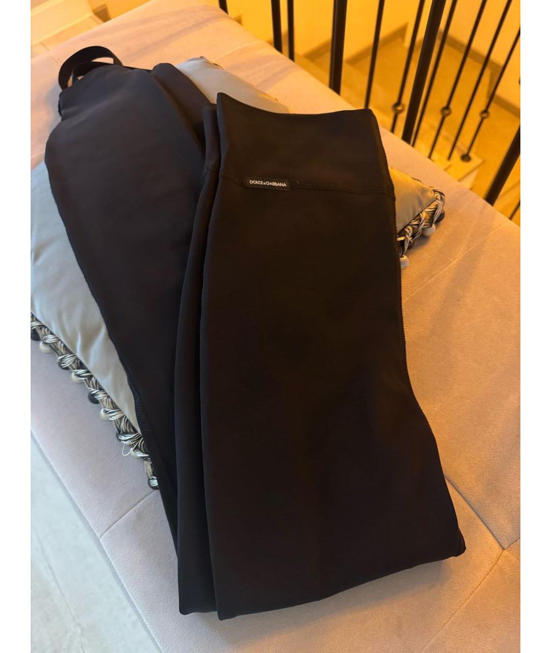 DOLCE&GABBANA Черные леггинсы и велосипедки, фото 2