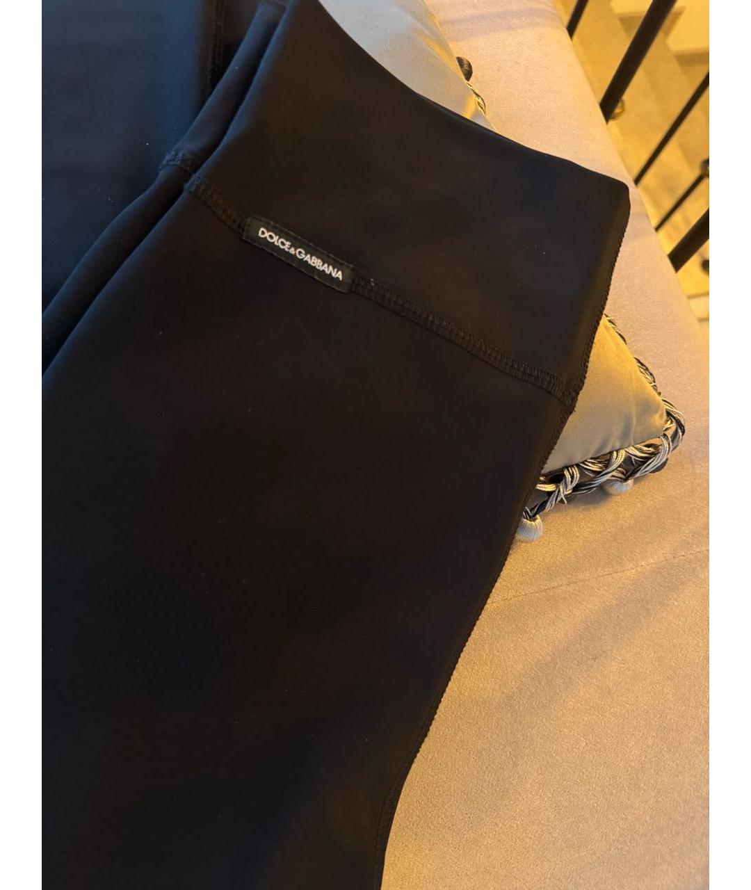 DOLCE&GABBANA Черные леггинсы и велосипедки, фото 3