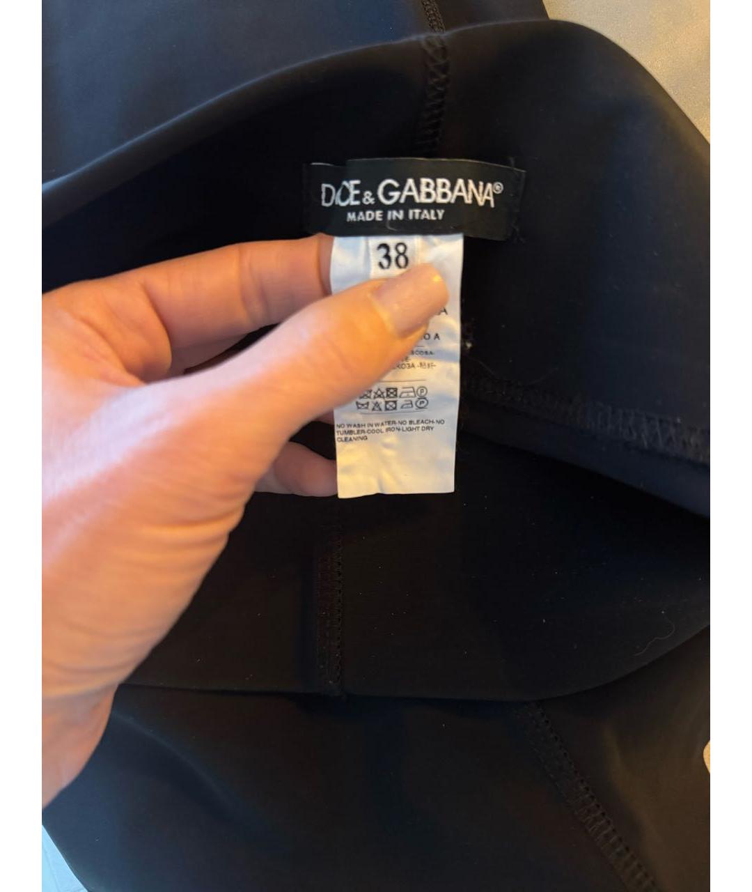 DOLCE&GABBANA Черные леггинсы и велосипедки, фото 4