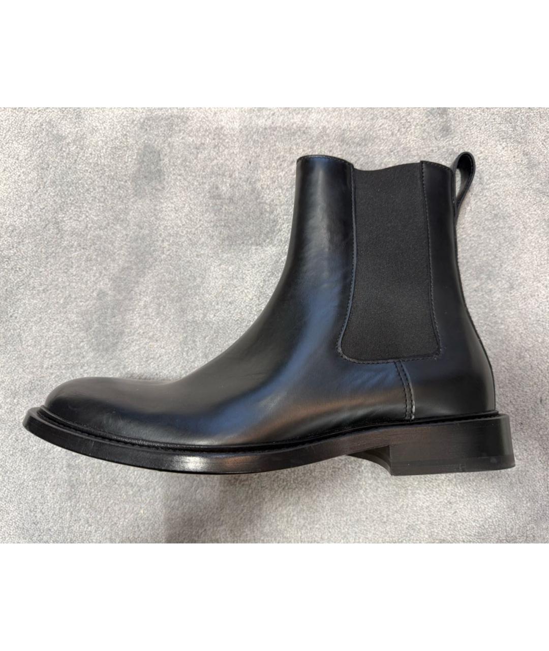BOTTEGA VENETA Черные кожаные высокие ботинки, фото 6