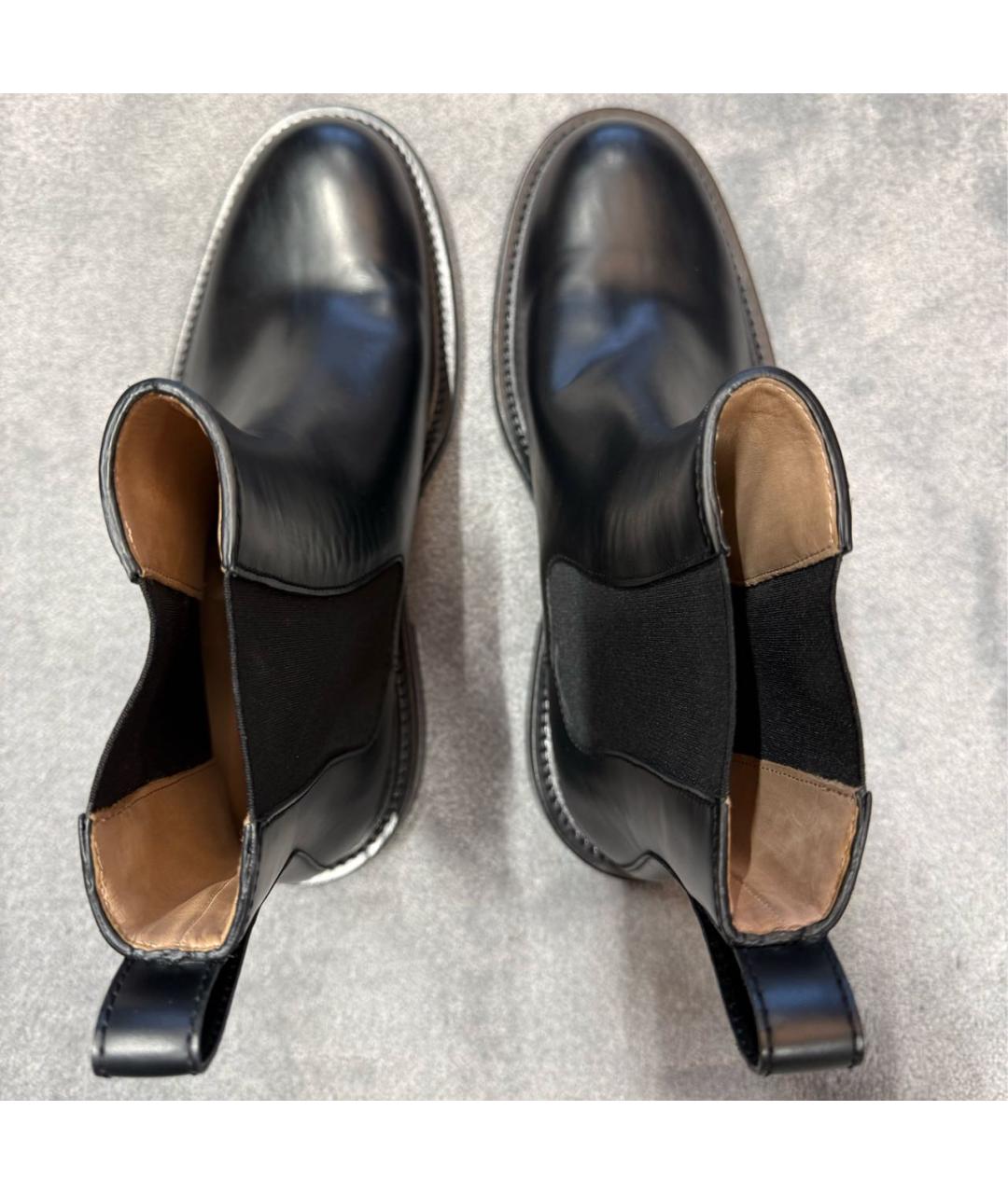 BOTTEGA VENETA Черные кожаные высокие ботинки, фото 3