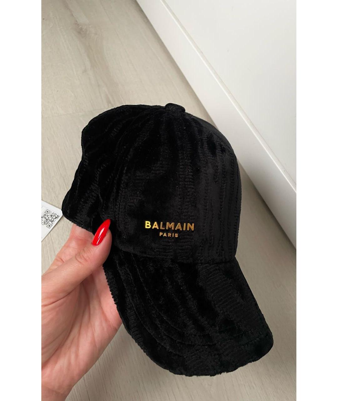 BALMAIN Черная кепка, фото 4