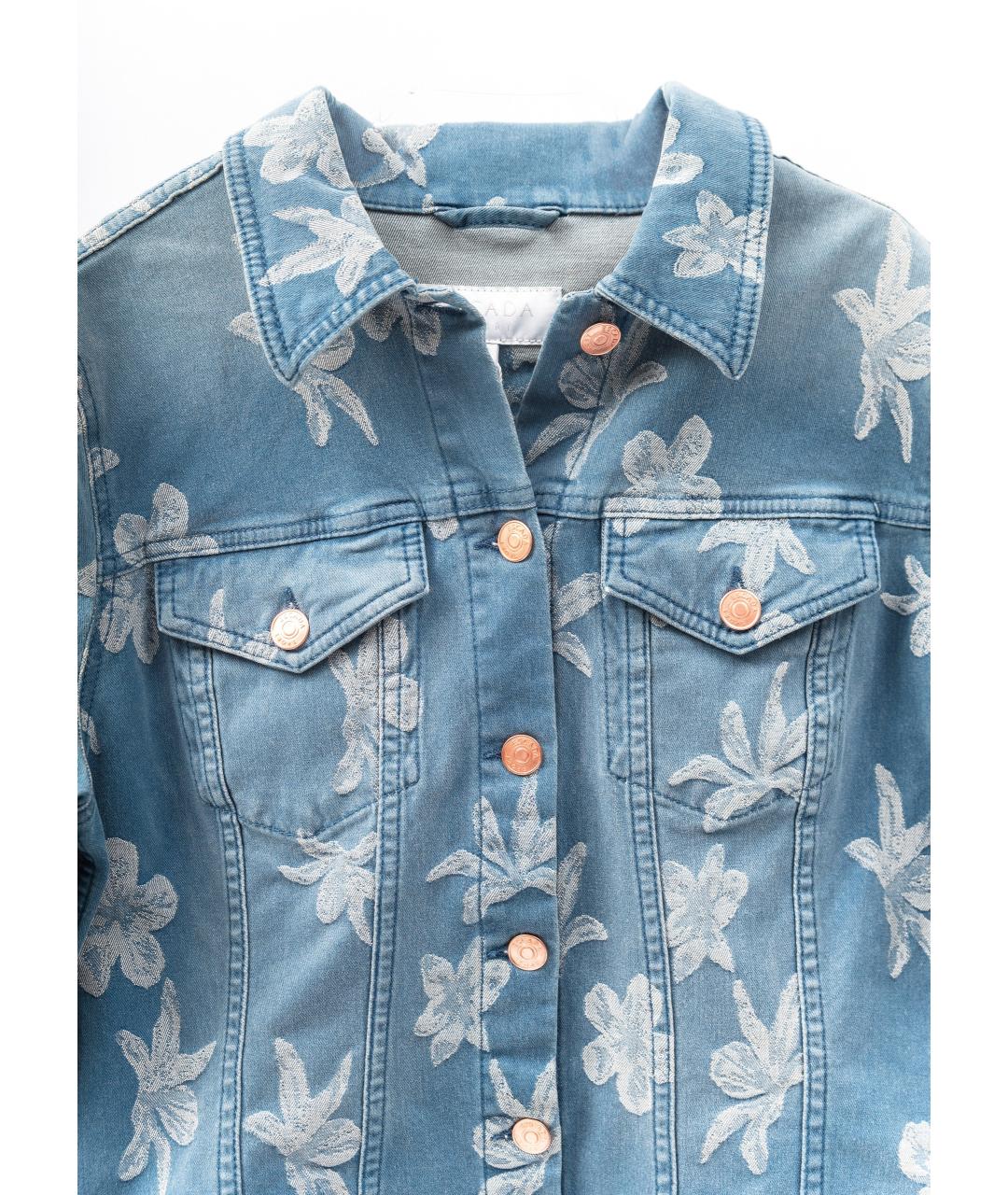 ESCADA Голубой хлопковый жакет/пиджак, фото 3