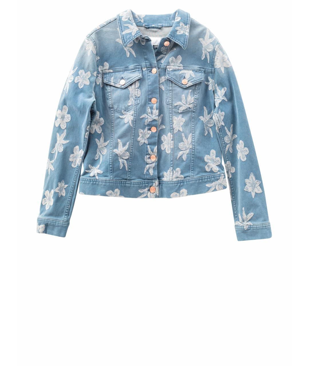 ESCADA Голубой хлопковый жакет/пиджак, фото 1