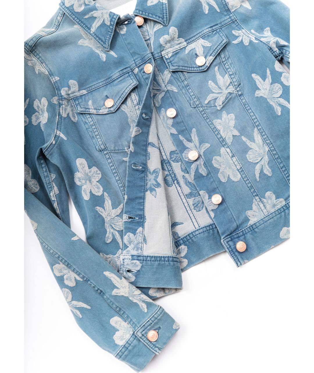 ESCADA Голубой хлопковый жакет/пиджак, фото 4