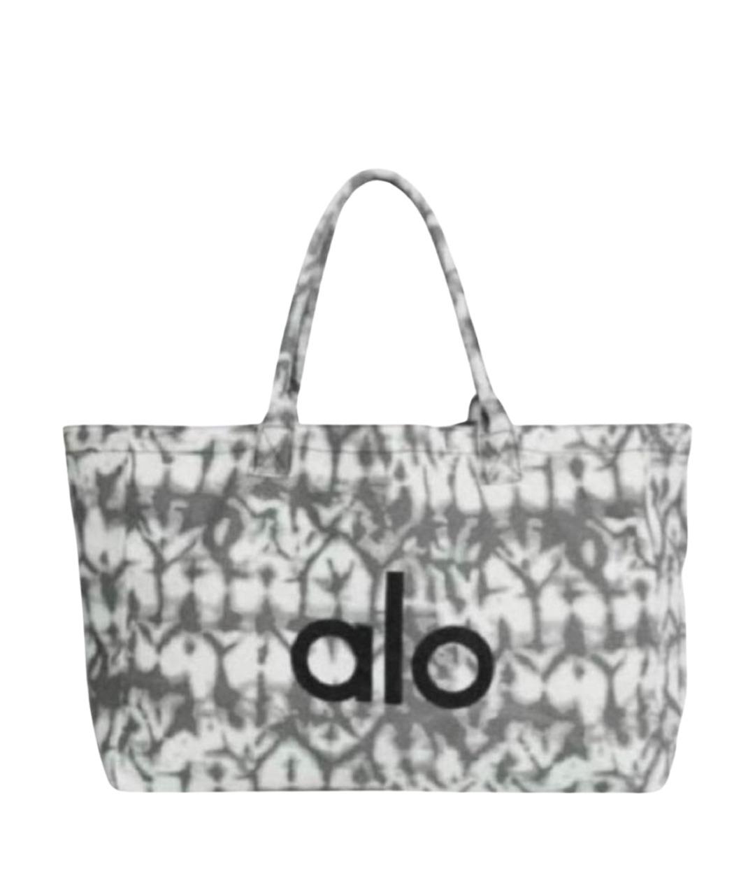 ALO YOGA Антрацитовая тканевая сумка с короткими ручками, фото 1