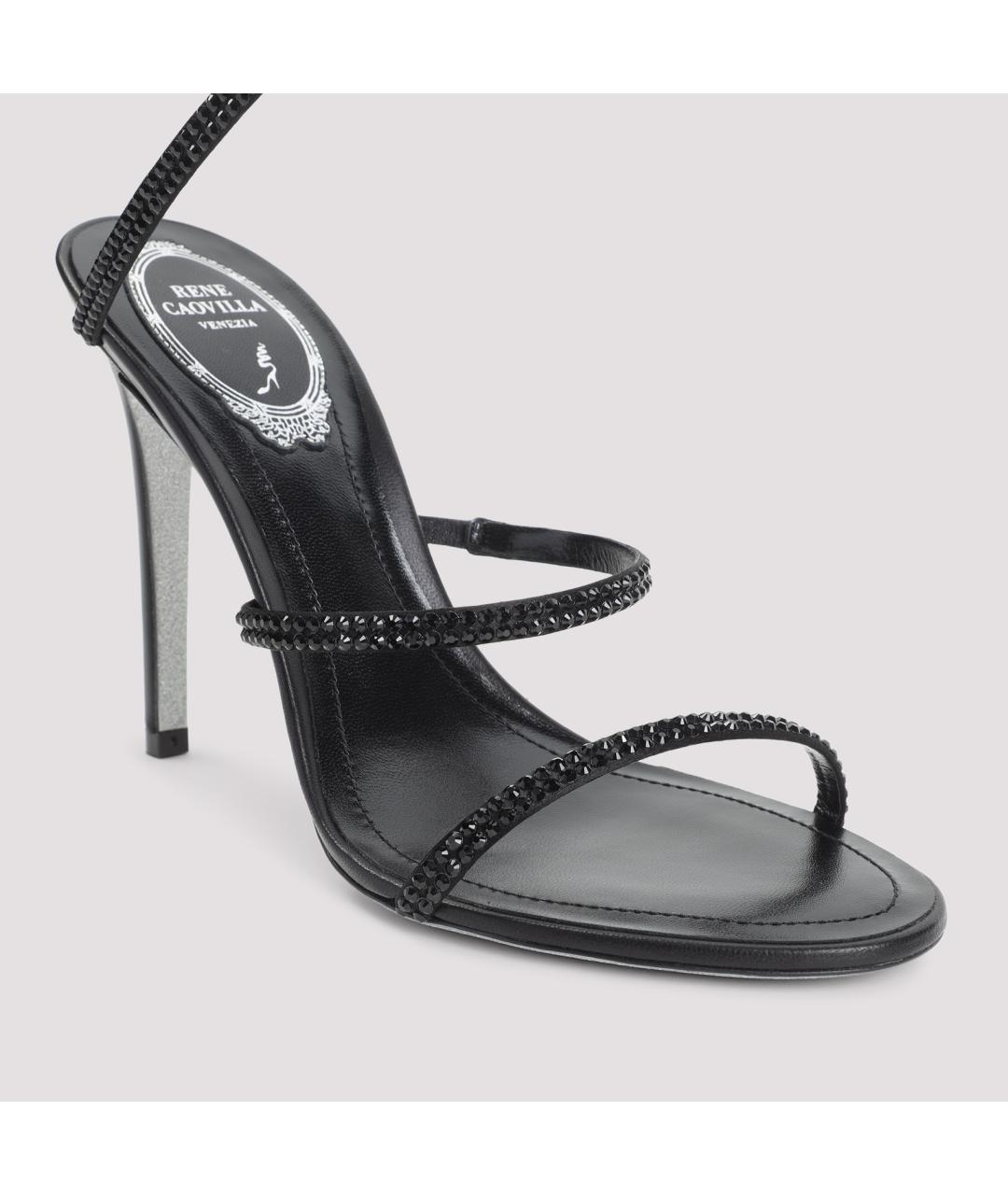RENE CAOVILLA Черные кожаные туфли, фото 3