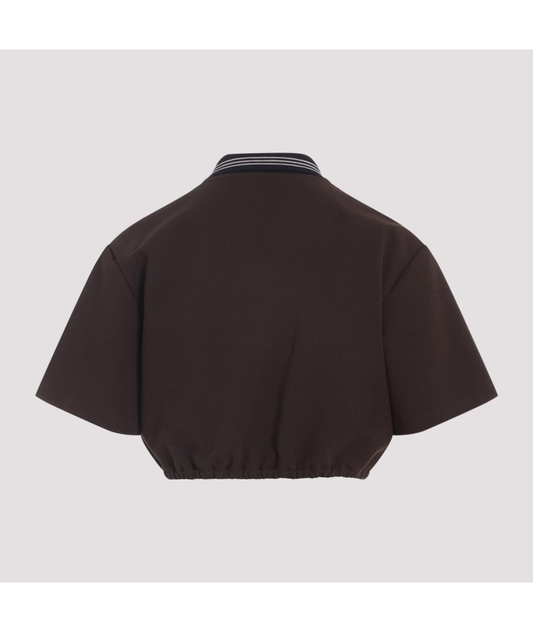 MIU MIU Мульти вискозная футболка, фото 4