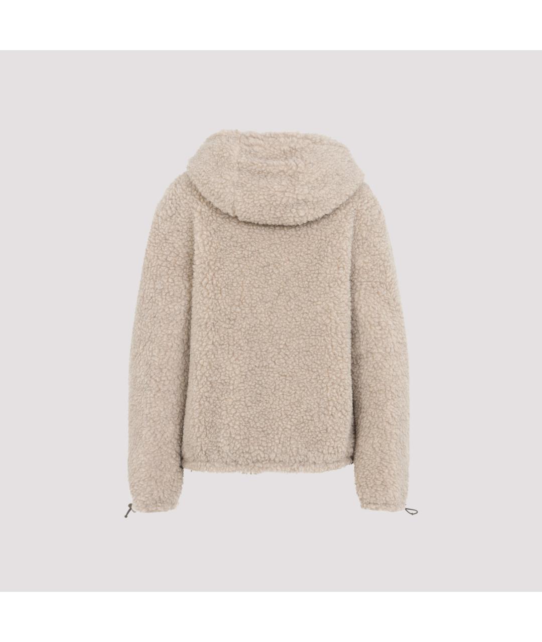 MIU MIU Бежевая шерстяная куртка, фото 4