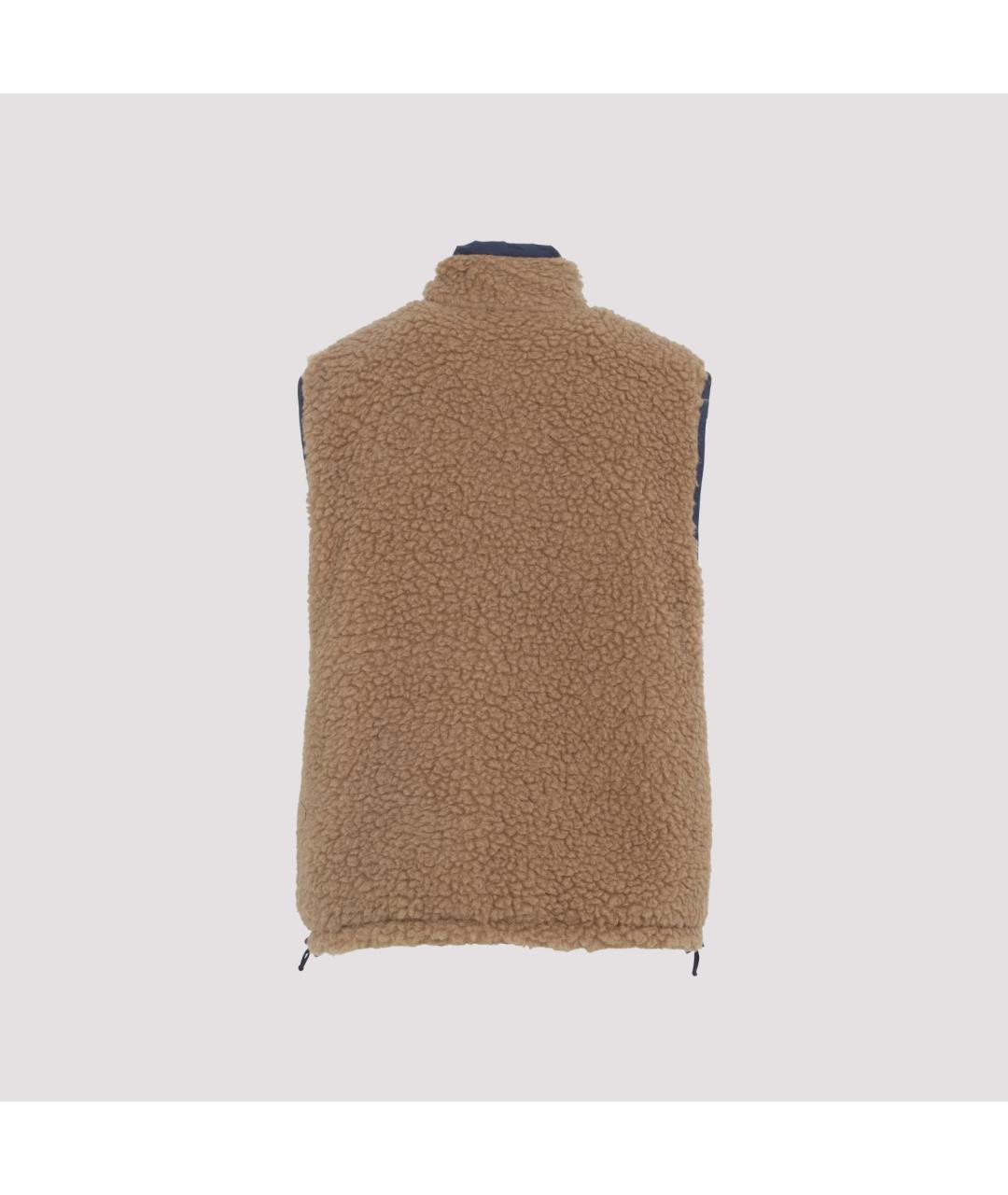 MIU MIU Бежевый шерстяной жилет, фото 4