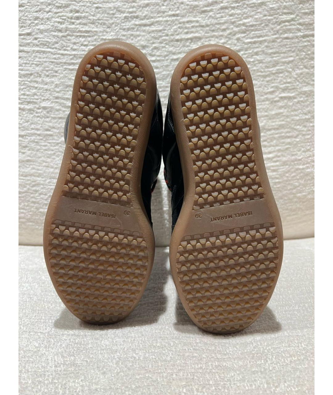 ISABEL MARANT Коричневые кожаные кроссовки, фото 5